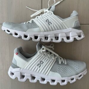 On Running Cloudswift Running Shoe (Women) 7.5 glacier white